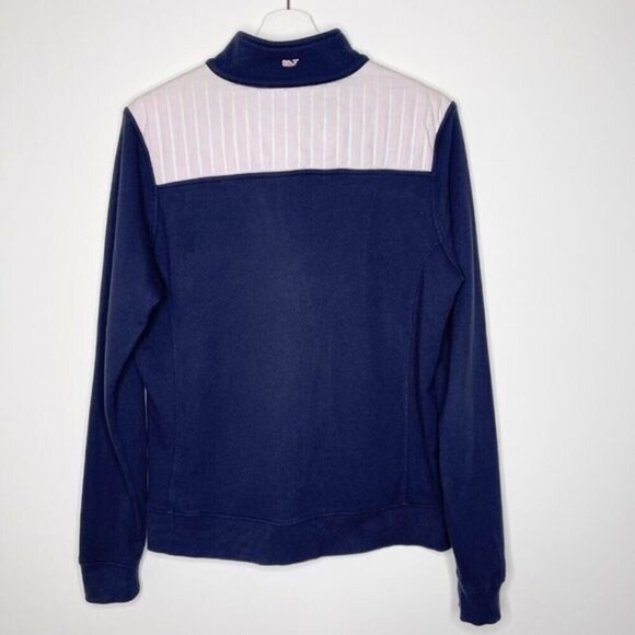 VINEYARD VINES 1/4 Zip Blue Jacket - Picture 6 of 8